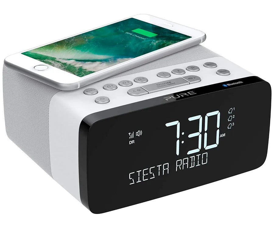 PURE Siesta Charge DAB+ Polar / Radio despertador de estantería