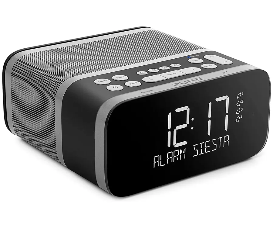PURE Siesta S6 Graphite / Radio despertador de estantería