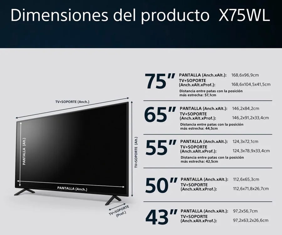 SONY KD-75X75WL / Televisor Smart TV 75 Direct LED UHD 4K HDR