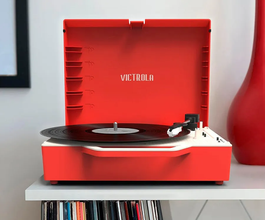 Tocadiscos Vintage Con Un Toque Moderno Victrola Re-spin Red con Ofertas en  Carrefour