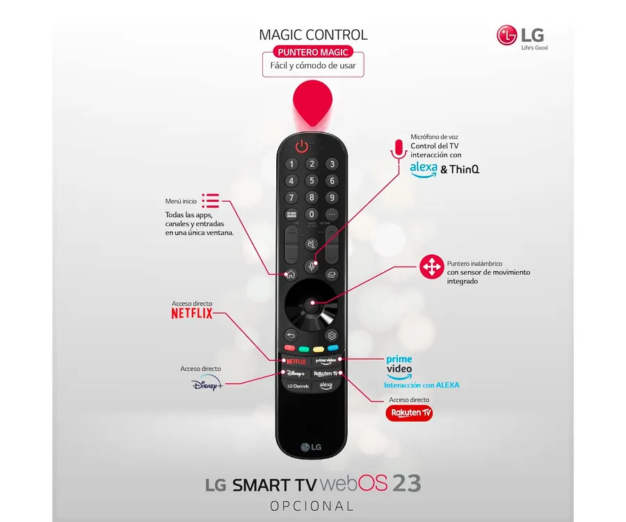 Mando Compatible Con TV LG Grande