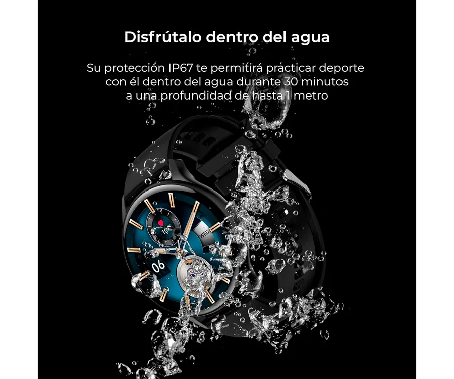 Ksix Core Smartwatch Pantalla Amoled 1.43 Sumergible Rosa