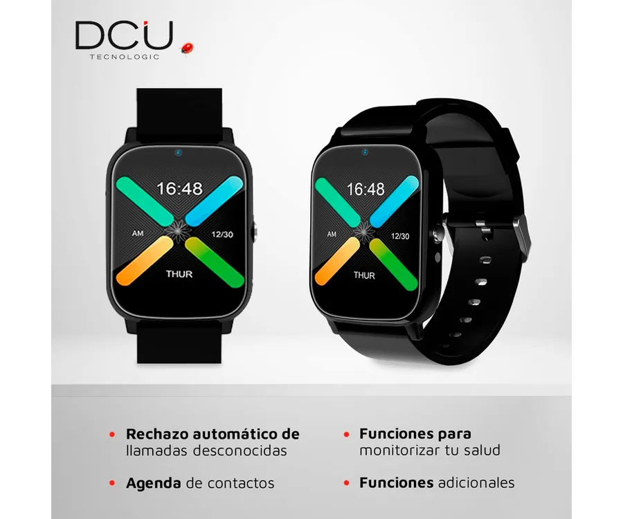 Smartwatch Sénior con GPS y Videollamadas 4G negro