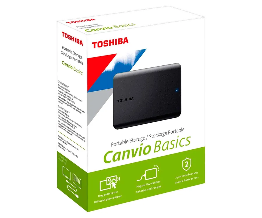 TOSHIBA HDTB540 Canvio Basics 4TB Negro / Disco duro externo de