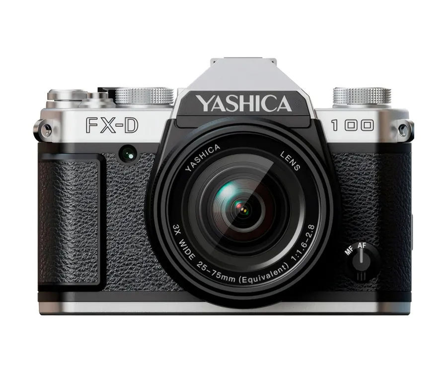 YASHICA FX-D 100 Silver / Cámara digital de simulación de película