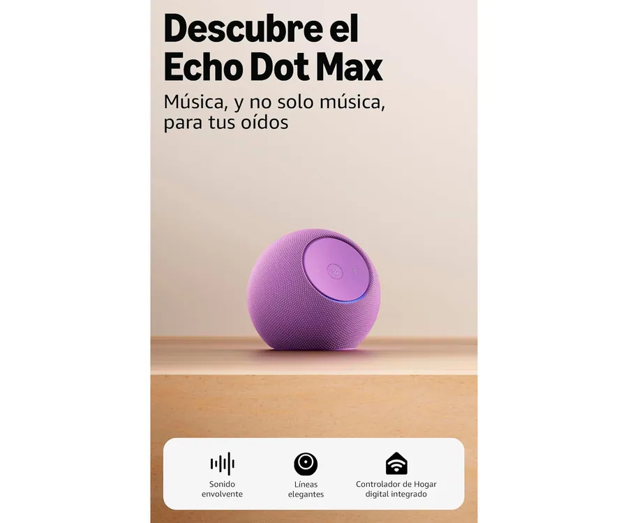 amazon Echo Dot Max Amatista / altavoz Alexa con sonido envolvente