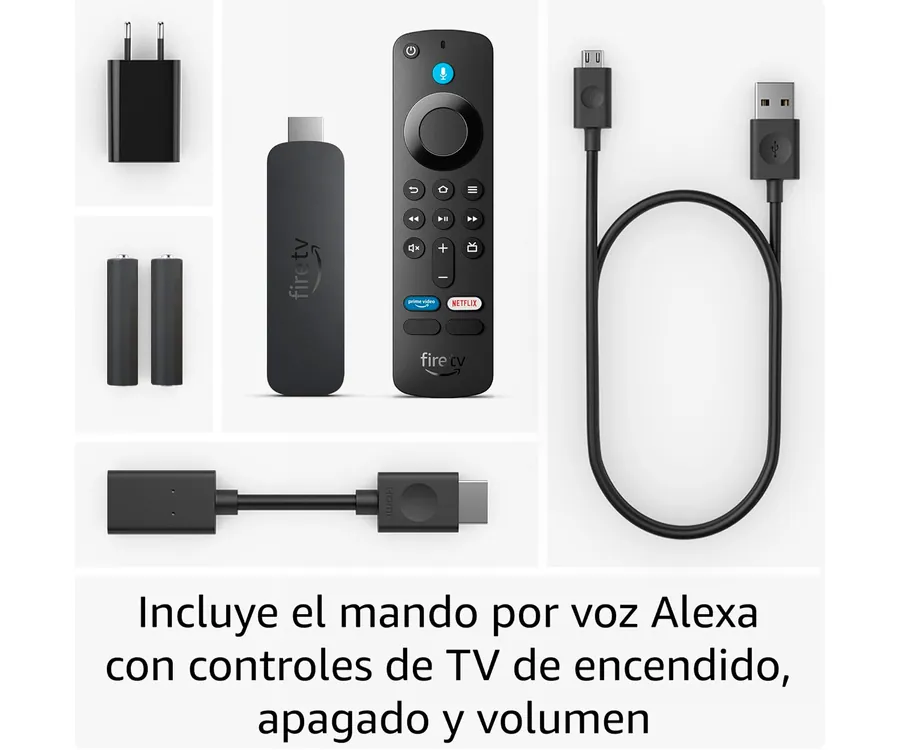 amazon Fire TV Stick 4K Plus (2.ª generación) Negro / Compatible