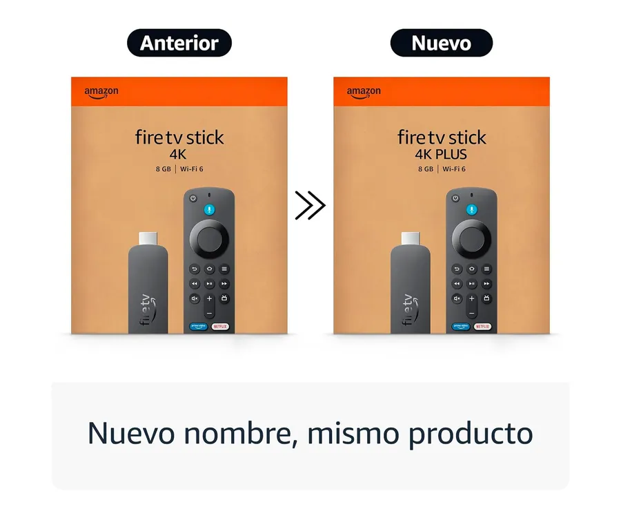 amazon Fire TV Stick 4K Plus (2.ª generación) Negro / Compatible