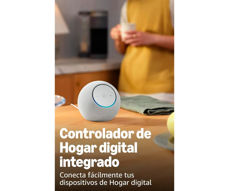 amazon Echo Dot Max Blanco / Altavoz Alexa con sonido envolvente y