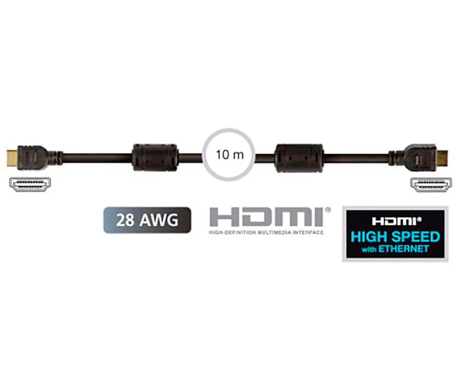FONESTAR 7908-10 Negro / Cable HDMI (M) a HDMI (M) 10m