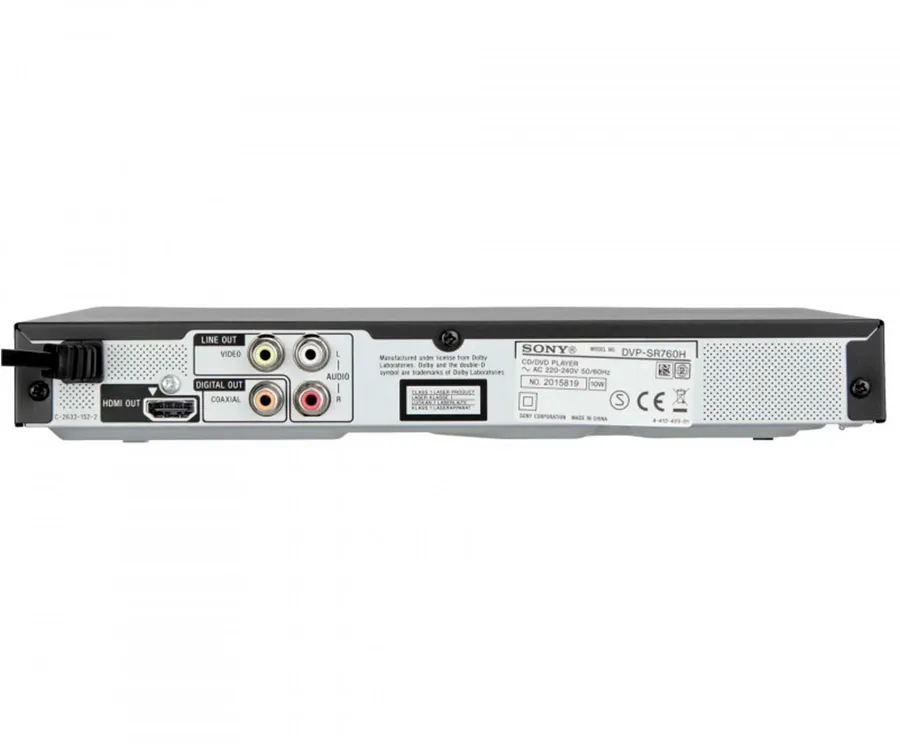 Aplicando travesura Requisitos SONY DVP-SR760H Black / Reproductor DVD Full HD | ielectro