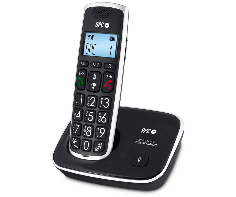 SPC Telecom 7608N Black / Teléfono inalámbrico