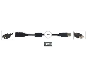 FONESTAR CABLE USB MACHO A a USB A HEMBRA