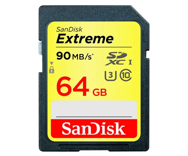 SANDISK EXTREME TARJETA DE MEMORIA SDXC UHS-I U3 CLASE 10 DE 64 GB
