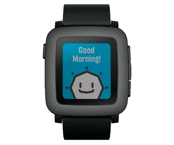 PEBBLE TIME SMARTWATCH COMPATIBLE CON ANDROID Y IPHONE NEGRO