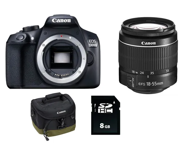 CANON EOS 1300D GET STARTED ACCESSORY KIT RÉFLEX CON OBJETIVO EF-S 18-55mm III +...