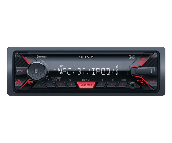 SONY DSXA400BT RECEPTOR MULTIMEDIA PARA COCHE 4X55W CON RADIO AM/FM, BT, NFC Y U...