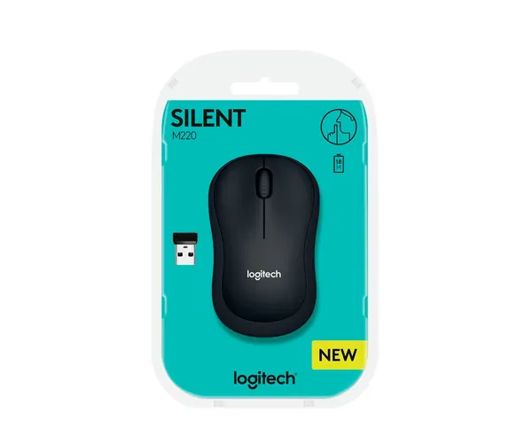 Ratón inalámbrico Logitech M220 con clics silenciosos