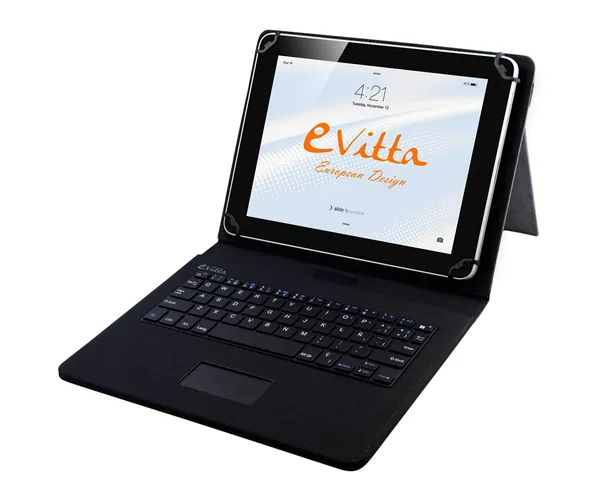 E-VITTA EVUN000703 KEYTAB USB TOUCHPAD NEGRO FUNDA CON TECLADO TABLETS DE 9.7''...