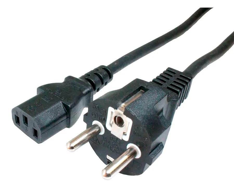 DCU 391003 Negro / Cable Schuko (M) a Tripolar (M) 1,5m
