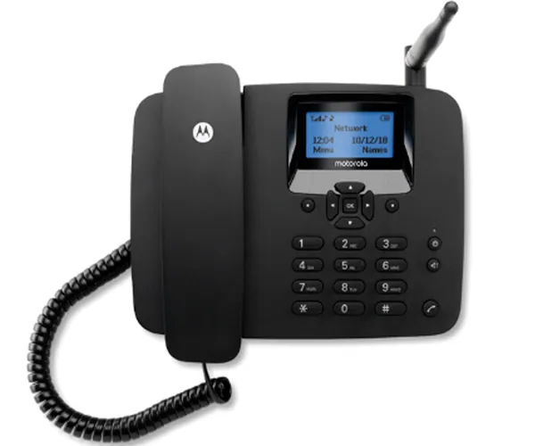 Teléfono inalámbrico fijo 4g Soporte telefónico de escritorio Gsm 850/ 900  / 1800 / 1900mhz Sim Card Teléfono inalámbrico con antena Radio Reloj