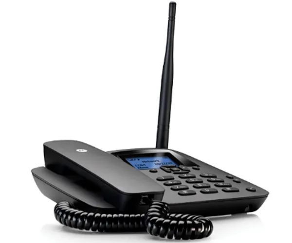 Motorola FW200L Negro / Teléfono fijo con tarjeta SIM