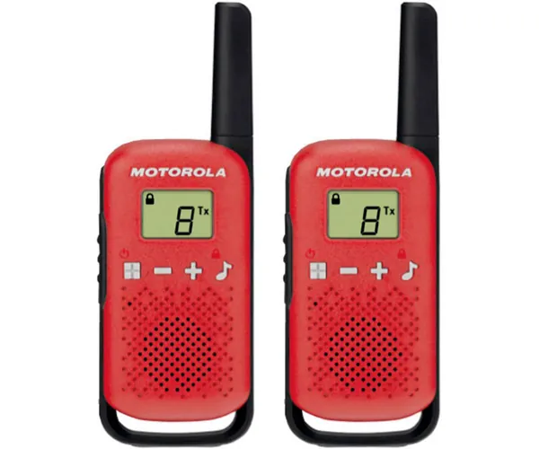Motorola Talkabout T42 Rojo Walkie Talkies 4km 16 Canales Pantalla Lcd (1)
