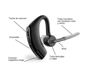 Plantronics Voyager 5200 UC Auricular Bluetooth Negro