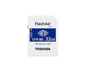 TOSHIBA FLASH AIR W-04 32GB TARJETA DE MEMORIA SD INALÁMBRICA WIFI UHS-I CLASE 3...