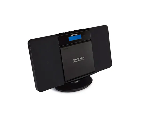 FONESTAR FLAT NEGRO MICROCADENA HI-FI 6W BLUETOOTH CD USB MP3 ENTRADA AUX RADIO...