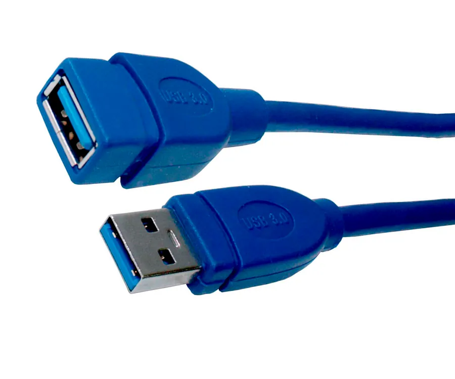 Cable Extensión USB 3.0 Macho a Hembra 1.5 Metros Azul