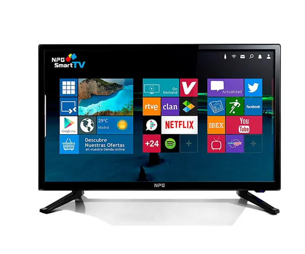 NPG TVS411L22F TELEVISOR 22'' LCD LED FULL HD SMART TV ANDROID WIFI HDMI USB GRA...