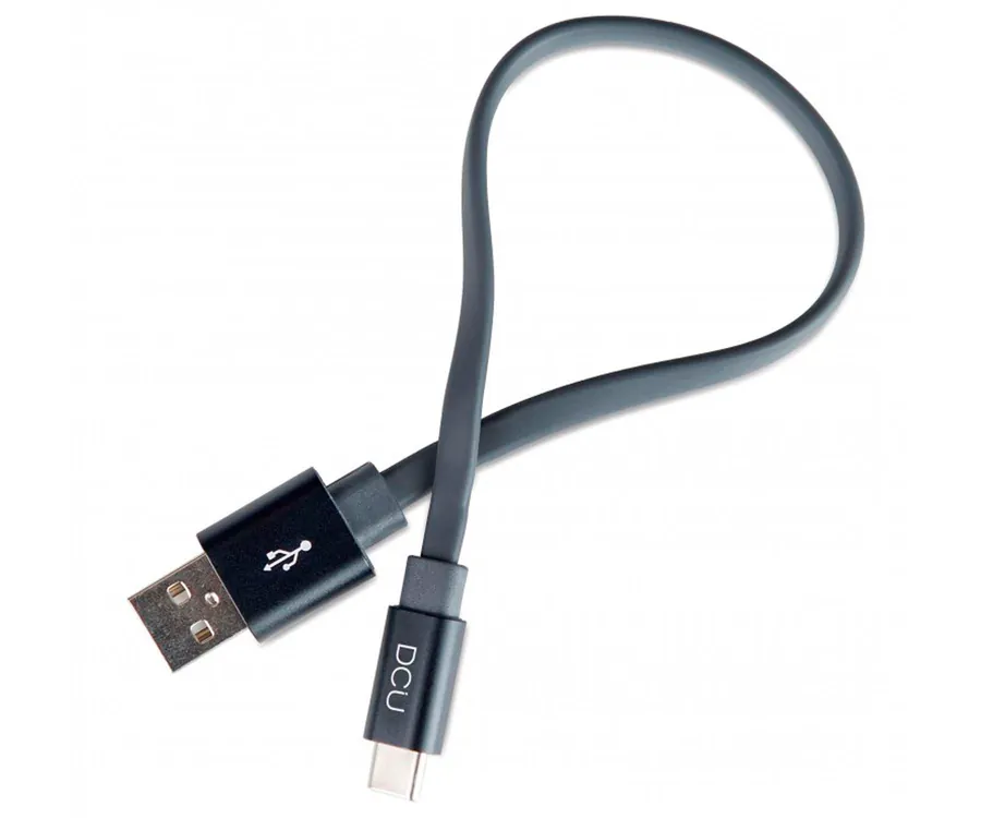 DCU 30402045 Negro / Cable USB-A (M) a USB-C (M) 20cm