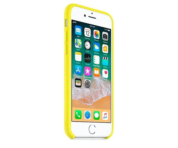 Carcasa Silicona Apple Alt iPhone 7 / 8 Amarillo – Digitek Chile