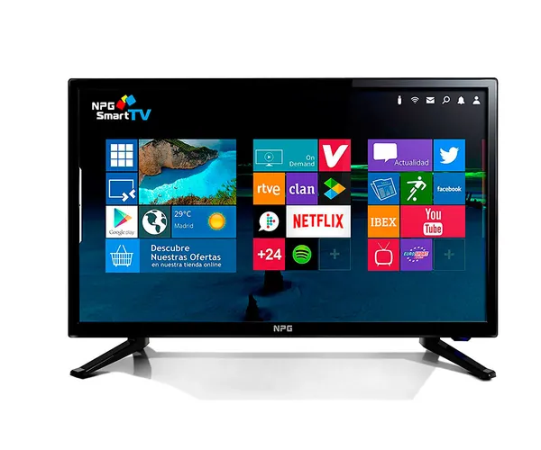NPG TVS411L32H TELEVISOR 32'' LCD LED HD SMART TV ANDROID WIFI HDMI USB GRABADOR...