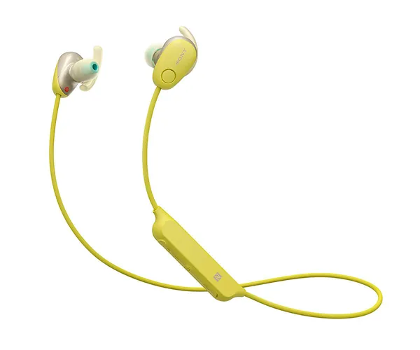 SONY WI-SP600 AMARILLO AURICULARES INALÁMBRICOS BLUETOOTH NFC NOISE CANCELLING M...
