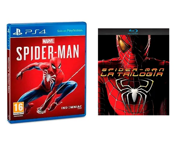 SONY MARVEL'S SPIDER-MAN VIDEOJUEGO PARA PS4 + PACK PELÍCULA TRIOLOGÍA SPIDER-MA...