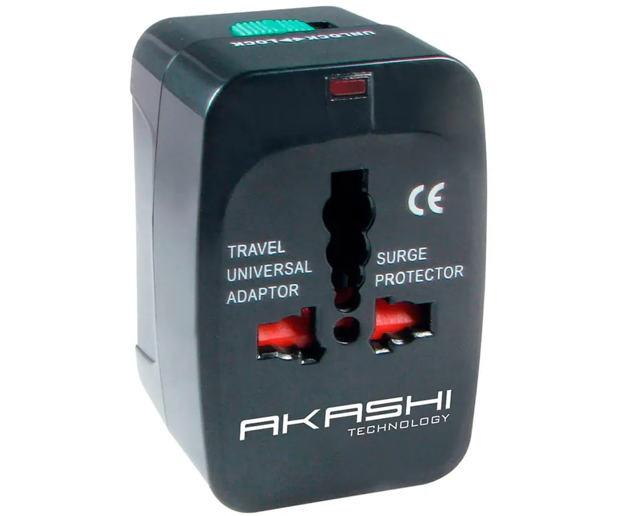 AKASHI ALT WP100 Negro / Adaptador corriente (H) a corriente (M) 4cm