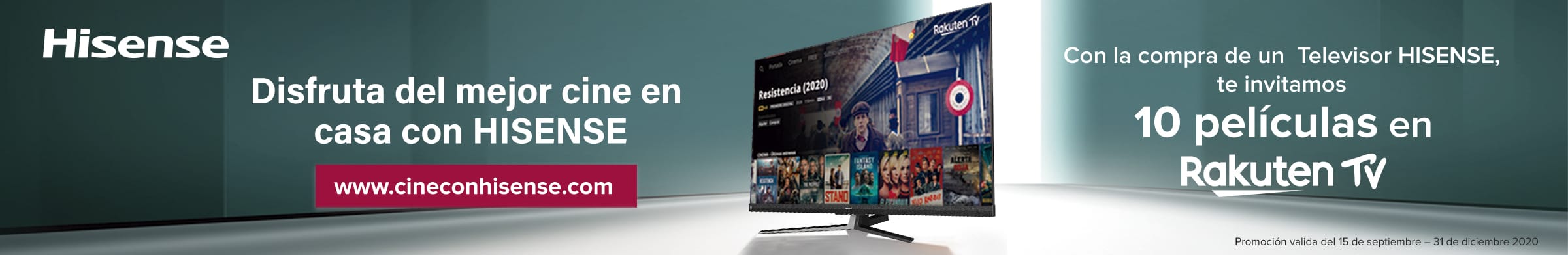 Disfruta del mejor cine con Hisense Disfruta del mejor cine con Hisense