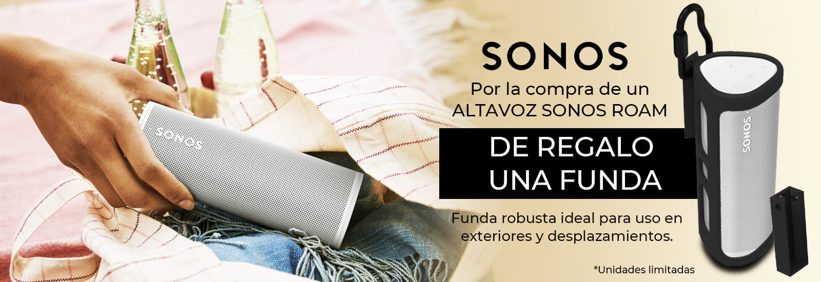 REGALO de una funda con la compra de tu altavoz SONOS ROAM