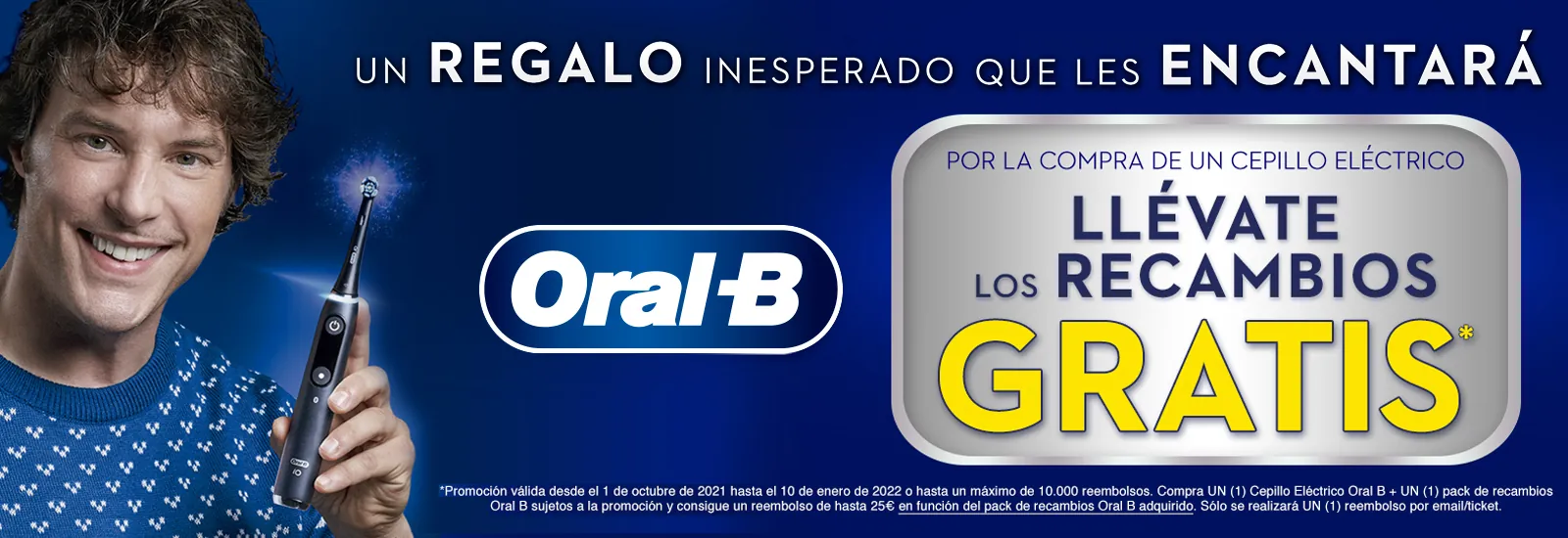 ORAL B: Reembolso de hasta 25 € en recambios Oral B
