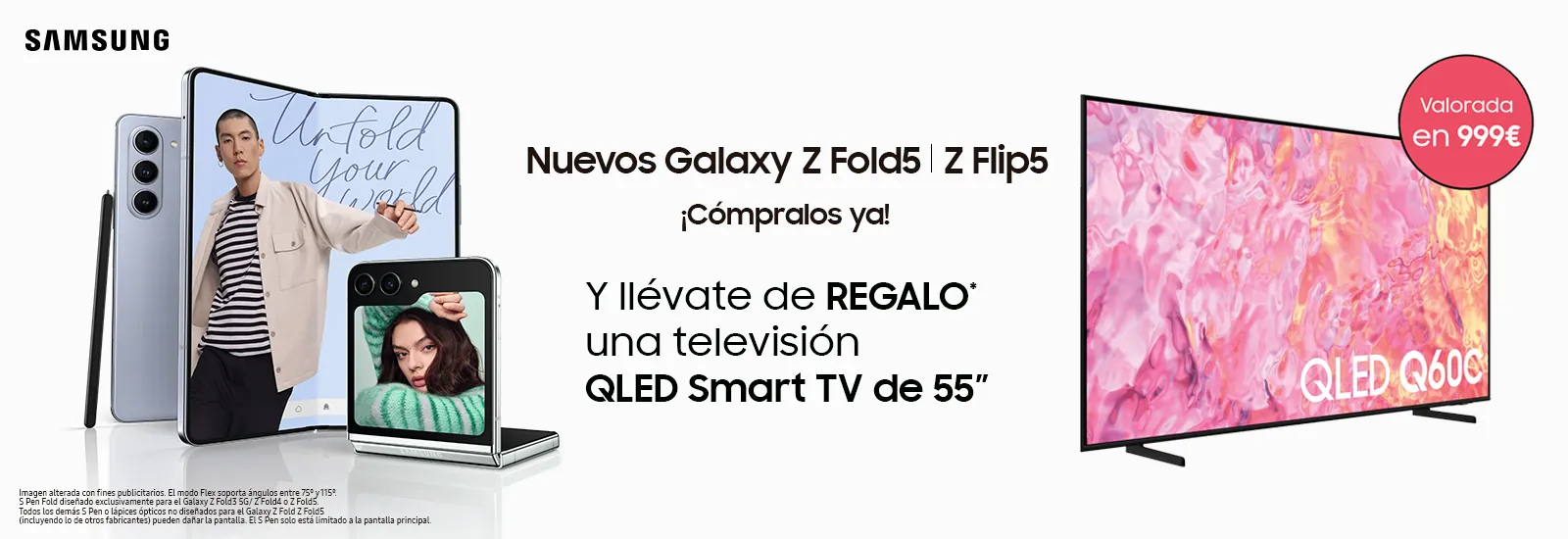 Compra ahora tu Samsung Galaxy Z Fold5 y Z Flip5y llévate una TV de Regalo